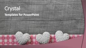  Presentation with birthday card - Slides featuring wooden grey shabby chic background background and a gray colored foreground