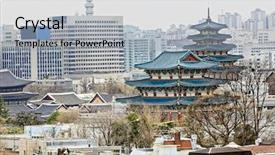  Presentation with blessing - Presentation theme enhanced with joseon dynasty in korea background and a light gray colored foreground