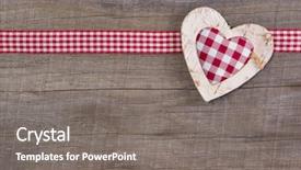  Presentation with smart watch red heart - Beautiful PPT layouts featuring wedding frames - top view of red checked backdrop and a gray colored foreground