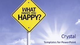  Presentation with sun - PPT layouts consisting of what makes you happy road background and a sky blue colored foreground