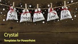  Presentation with christmas card - Theme featuring feel good - wooden christmas background greeting card background and a tawny brown colored foreground