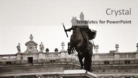  Presentation with royal - Amazing presentation design having felipe-iv-on-horseback backdrop and a light gray colored foreground