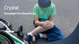  Presentation with road bike - Audience pleasing presentation theme consisting of fell down of his first backdrop and a gray colored foreground