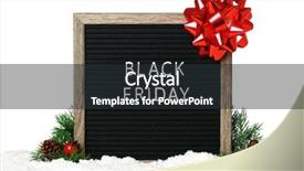  Presentation with christmas black kids - Slide deck with felt board decorated with christmas background and a tawny brown colored foreground