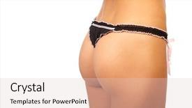  Presentation with woman nude body - Presentation theme having fem - beautiful sexy woman body isolated background and a  colored foreground