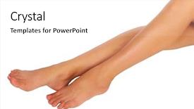  Presentation with beautiful midnight sun over - Slide set enhanced with fem - beautiful woman legs isolated background and a white colored foreground