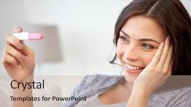  Presentation with fertility - Slide deck consisting of fem - pregnancy fertility maternity and people background and a coral colored foreground