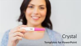  Presentation with fertility - Amazing PPT theme having fem - pregnancy fertility maternity and people backdrop and a light gray colored foreground
