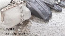  Presentation with accessories - Colorful PPT layouts enhanced with female accessories in the vintage arrangement backdrop and a light gray colored foreground