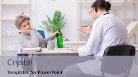  Presentation with alcoholic - PPT theme with female-alcoholic-visiting-young-male background and a light gray colored foreground