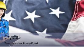  Presentation with writing education female writer - Cool new presentation theme with female architect writing on clipboard backdrop and a ocean colored foreground