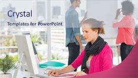  Presentation with artist - Slide deck having female artist using graphic background and a lemonade colored foreground