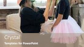  Presentation with witches - Cool new presentation with female-artist-with-green-face backdrop and a coral colored foreground