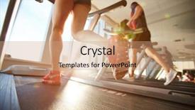  Presentation with athlete - Amazing slide deck having female athlete in mini shorts backdrop and a coral colored foreground