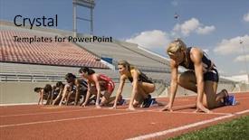  Presentation with race track - PPT layouts with west written in vintage ink background and a gray colored foreground