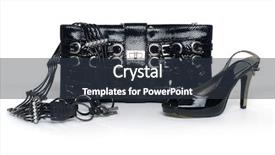  Presentation with octopus on isolated white - Cool new PPT theme with female bag isolated on white backdrop and a  colored foreground