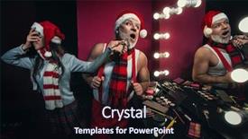  Presentation with trim - Amazing theme having female barber try to trim backdrop and a wine colored foreground