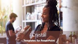  Presentation with nutrition whey protein shaker sports - Cool new PPT layouts with female-bartender-mixing-cocktail backdrop and a tawny brown colored foreground