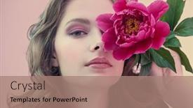  Presentation with lilac flower - Slides with female-beauty-and-flowers-close background and a  colored foreground