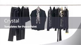  Presentation with black female - Presentation theme having female-black-dress-with-black background and a dark gray colored foreground