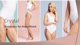  Presentation with body fat - Slide set having female-body-with-the-drawing background and a lemonade colored foreground