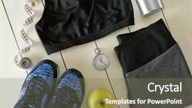  Presentation with electrical equipment motor - Audience pleasing presentation design consisting of female clothing equipment and apple backdrop and a violet colored foreground