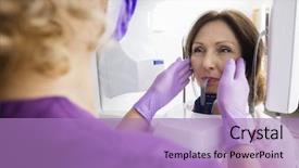  Presentation with xray - Presentation theme consisting of patient's face on xray background and a coral colored foreground