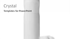  Presentation with cotton - Amazing slide deck having female-deodorant-and-cotton-flower backdrop and a white colored foreground