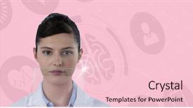  Presentation with brain structure - Audience pleasing slides consisting of female doctor by dna structure backdrop and a lemonade colored foreground