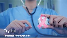  Presentation with paramedic - Audience pleasing PPT layouts consisting of female doctor examining digital backdrop and a  colored foreground