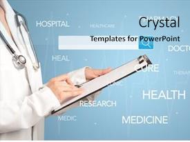 Female Doctor Holding Notepad PPT template 11 | CrystalGraphics