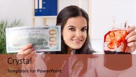  Presentation with blood transfusion - PPT layouts consisting of female doctor in blood transfusion background and a red colored foreground