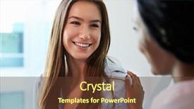  Presentation with meeting a doctor - PPT theme enhanced with female doctor meeting with teenage background and a tawny brown colored foreground