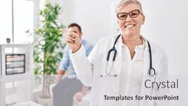  Presentation with medical smiling doctor - 