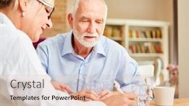  Presentation with prescription - Presentation with female-doctor-writes background and a lemonade colored foreground