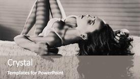  Presentation with woman nude body - Slide deck having female figure - fashion photo of beautiful nude background and a gray colored foreground