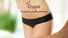  Presentation with surgical hand wash - Presentation design with female figure - hand on belly background and a lemonade colored foreground