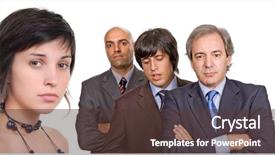  Presentation with business team join hands white - Amazing theme having female finance - business team isolated on white backdrop and a tawny brown colored foreground