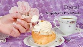  Presentation with pastry cream - 