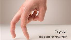  Presentation with surface chemistry - Beautiful PPT layouts featuring female fingers walking on white backdrop and a  colored foreground