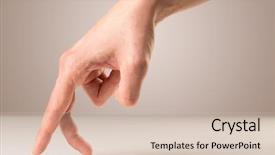  Presentation with female reproductive system - PPT layouts consisting of female fingers walking on white background and a soft green colored foreground