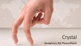  Presentation with world map doctors - Slides having female fingers walking with footsteps background and a lemonade colored foreground