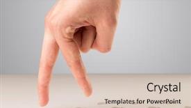  Presentation with anatomy female reproductive organ - Cool new theme with female fingers walking with footsteps backdrop and a lemonade colored foreground