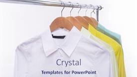  Presentation with formal jacket - Audience pleasing presentation theme consisting of female-formal-business-light backdrop and a sky blue colored foreground