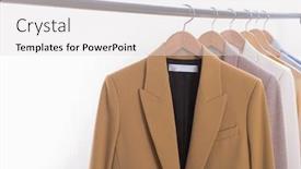  Presentation with dark blue green - Cool new presentation theme with female-formal-business-light backdrop and a light gray colored foreground