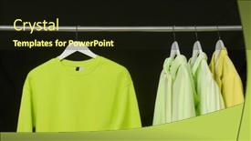  Presentation with formal jacket - Amazing slide set having female-formal-business-suit-jacket backdrop and a wine colored foreground