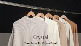  Presentation with formal jacket - Presentation theme with female-formal-business-white background and a soft green colored foreground