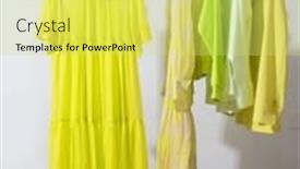  Presentation with formal jacket - PPT theme having female-formal-yellow-suit-jacket background and a yellow colored foreground