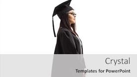 Presentation with black female - Audience pleasing presentation consisting of female-graduate-student backdrop and a light gray colored foreground