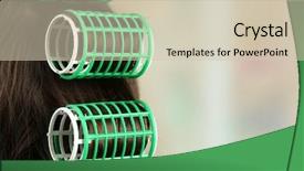  Presentation with hair dressing - Cool new presentation with female hair during hair dressing backdrop and a  colored foreground